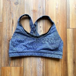 Lululemon Stash N’ Run Bra - Blue/Black